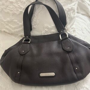 Cole Haan Textured Brown Leather Purse